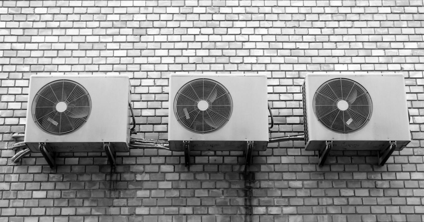 Air Conditioning Compressors on the Wall